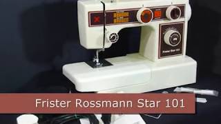 Frister  Rossmann star 101 sewing machine [upl. by Sall160]