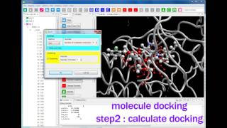 EGFR tyrosine kinase domain docking with erlotinib or other by MolDesk with myPresto [upl. by Leandra]