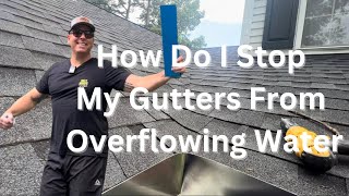 How to Prevent Gutter Overflow with Gutter GuardsCovers  Quick and Easy Trick [upl. by Alleb]