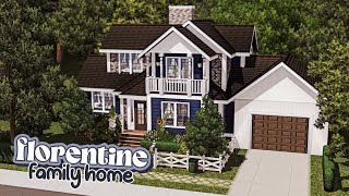 building a small family home  florentine  the sims 3 speed build  cc links [upl. by Ezana]