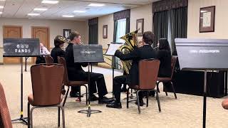 OSSAA State Solo and Ensemble Contest Brass Quartet with Garrett Elijah Isaac and Max [upl. by Aivax]