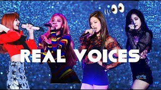 BLACKPINK REAL VOICES  each members [upl. by Dunkin484]