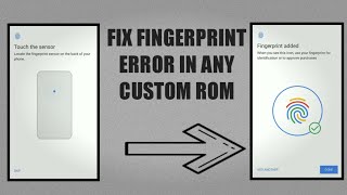 Fix fingerprint error in any custom rom  Goodix fingerprint error fixed [upl. by Dowd]