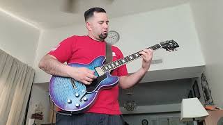 Boston Piece of Mind Solo 2022 Gibson ES339 Blueberry Burst [upl. by Eetnwahs]