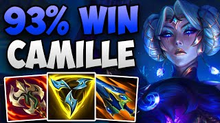 UNBELIEVABLE 93 WIN RATE CHALLENGER CAMILLE  CHALLENGER CAMILLE TOP GAMEPLAY  Patch 148 S14 [upl. by Retrak]