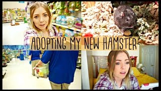 ADOPTING MY NEW HAMSTER  Petsmart Vlog [upl. by Kitti]