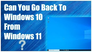 How to Downgrade Windows 11 to Windows 10 [upl. by Richardo815]