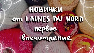 ВЯЖЕМ НОВИНКИ ПРЯЖИ ОТ LAINES DU NORD носочная пряжа пряжа для валяния и другие новинки [upl. by Llenyaj]