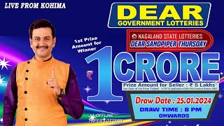 LOTTERY SAMBAD DEAR 8 PM 25012024 NAGALAND LOTTERY LIVE DEAR LOTTERY LIVE LOTTERY SAMBAD LIVE [upl. by Aima]