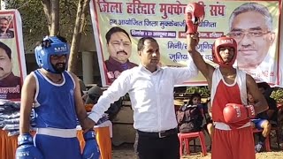 Pawanboxer vs shayam rana boxing fight in haridwar pawanboxer [upl. by Kilmarx]