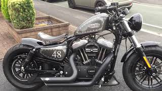 Harley 48 Custom Bobber fully loaded 2016 [upl. by Deenya]