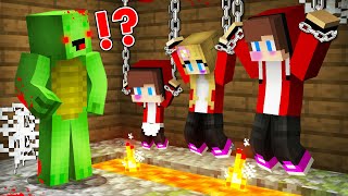 How Evil Mikey Found and Catch JJ FAMILY   Minecraft Maizen [upl. by Aschim]