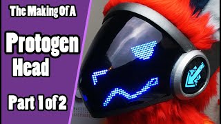 The Making Of A Protogen Head 1 Preparing Head Base amp Assemble LED Light  Fursuit Tutorial [upl. by Attenreb]