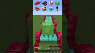 Spike Fence vs Different Mobs minecraft shorts challenge [upl. by Bayless]