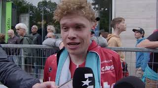 Lennert van Eetvelt  Interview at the finish  Il Lombardia 2024 [upl. by Behka288]