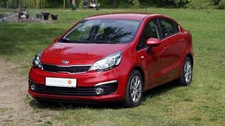 Kia Rio sedan 2015  motomaniacytv [upl. by Zorina]