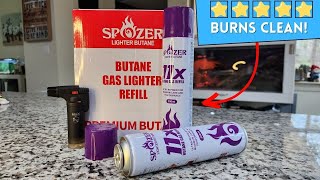 SPOZER 11X Premium Butane Fuel  worked perfectly and lots of it [upl. by Benco]