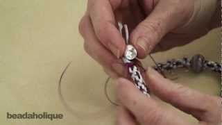 How to Tie Off and Finish Kumihimo Braid Ends [upl. by Rianon]