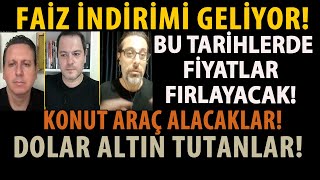 FAİZ İNDİRİMİ GELİYOR BU TARİHLERDE FİYATLAR FIRLAYACAK KONUT ARAÇ ALACAKLAR DOLAR ALTIN TUTANLAR [upl. by Nosiaj]