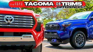 2024 Toyota Tacoma 8 Trims Compared  Trd Pro Vs Trd Sport Trd Prerunner Ltd Sr5 [upl. by Egdirdle]