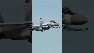 Intercepción Increíble Su27 vs F16 en Pleno Vuelo [upl. by Aklam]