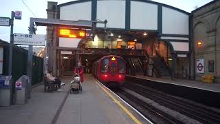 London Underground Upminster bound S7 Stock District Line Train leaving West Brompton [upl. by Yelahc648]