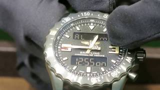 Breitling Chronospace Military Instructions Guide Video [upl. by Ranjiv304]