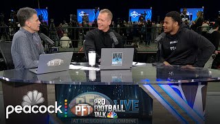 Texas JaTavion Sanders highlights unique route to playing TE  Pro Football Talk  NFL on NBC [upl. by Demodena]