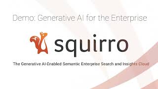 Squirro Generative AI Short Demo [upl. by Vins]