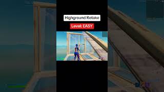 BEST HIGHGROUND RETAKE 😍 fortniteclips fortnite [upl. by Humbert]