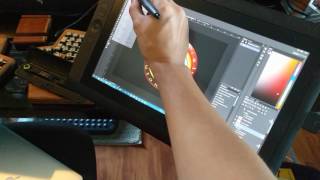 Cintiq 13HD  Ergotron LX Arm [upl. by Risay]