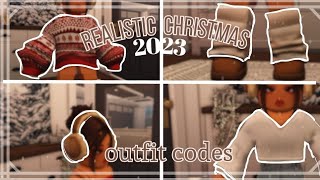 REALISTIC Bloxburg Winter and Christmas Outfit codes  Outfit Codes  Roblox [upl. by Odirfliw576]