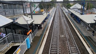 tuggerah station to central station train trip on rainy day part 1 [upl. by Nahsyar]