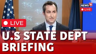 US State Department Briefing LIVE  Debby Hurricane News LIVE  Trump Vs Harris LIVE  N18G [upl. by Ynelram258]