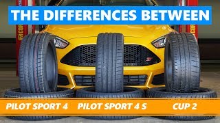 Michelin Pilot Sport 4 vs Pilot Sport 4 S vs Cup 2 The differences tested and explained [upl. by Lambard86]