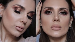 GOLD BRONZE MAKEUP TUTORIAL  ALI ANDREEA [upl. by Noek607]