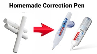 How to make Whitener PenWhite pen MakingHomemade Whitener pendiy correction penWhitener pen pen [upl. by Nirrak]