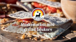 Polarbröd Receptfilm  Abiskomackor med grillad falukorv [upl. by Nollid597]