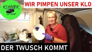 PORZELLANEINSATZ FÜR DIE THETFORDTOILETTE  TWUSCH  EINBAU IM WOHNMOBIL  OPTIMIERUNG KASTENWAGEN [upl. by Ji]