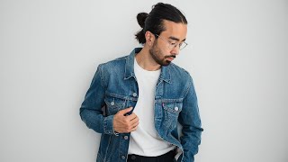 6 Ways To Wear A Denim Jacket in 90 seconds [upl. by Nakre]