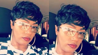 1799 Pixie Cut wig human hair HALLE BERRY SENSATIONNEL EASY BUMP 27 samsbeauty [upl. by Ydissac203]