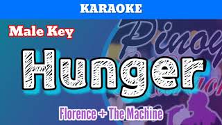 Hunger by Florence  The Machine Karaoke  Male Key [upl. by Nasia]