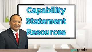 Discover Resources For Creating Capability Statements [upl. by Htebazle]