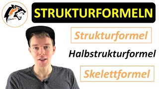 Strukturformel Halbstrukturformel amp Skelettformel  Chemie Tutorial [upl. by Ekihc]