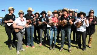 Deniliquin Ukulele Group at the Deniliquin Ute Muster [upl. by Yrrap]