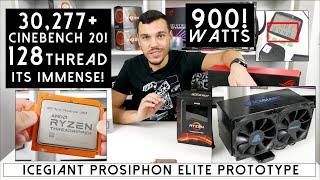 AMD Ryzen Threadripper 3990X w THERMOSIPHON IceGiant Prototype [upl. by Nolie]