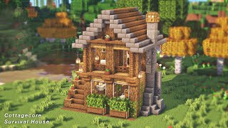 Minecraft  How to Build a Cottagecore Survival Base [upl. by Vladamir]