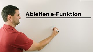 Ableiten eFunktion amp Gleichung mit ex lösen Beispiel Exponentialfunktion  Mathe by Daniel Jung [upl. by Vinia]