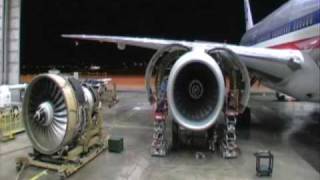 Boeing 777 Engine Change [upl. by Ahsemed]