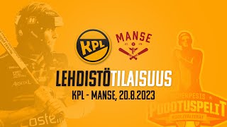 Lehdistötilaisuus KPL  Manse PP 20 elokuuta 2023 [upl. by Redvers]